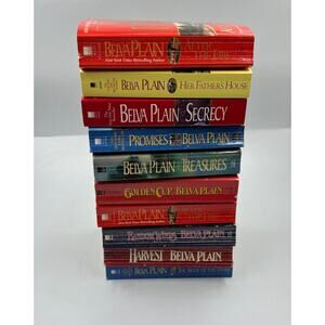 Romance Paperback Book Lot 10 Belva Plain Historical Southern Secrecy Golden Cup